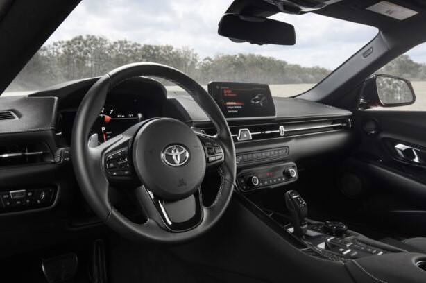 2021 Toyota Supra with new interior design