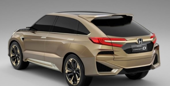 2021 Honda Crosstour View from the backside