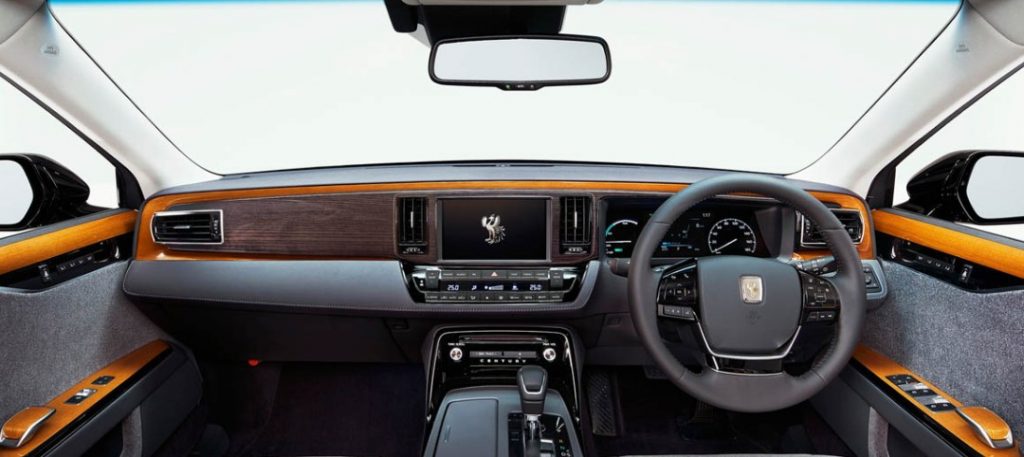 2021 Toyota Century has more control features on Dashboard