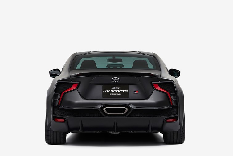 2021 Toyota GR HV Sports view from the backside