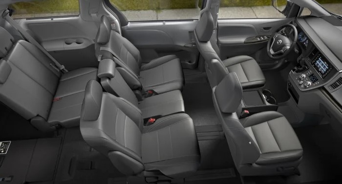 2021 Toyota Sienna XLE with new interior design